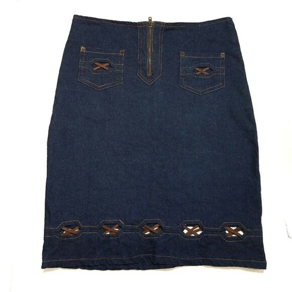 Starwear Jeans Western Denim Skirt - Picture 1 of 9